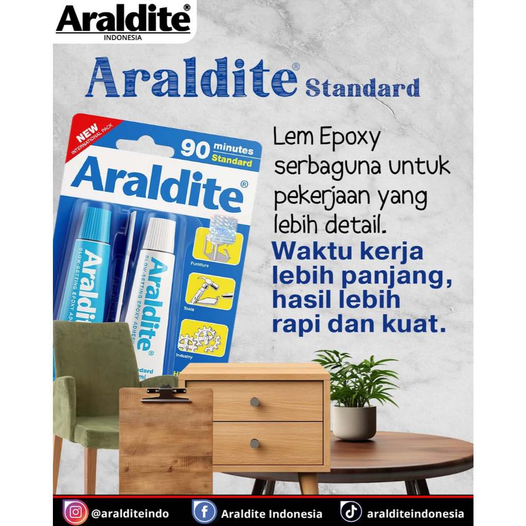 LEM ARALDITE BLUE - ARALDITE 90 MINUTES STANDARD/ LEM ARALDITE BIRU