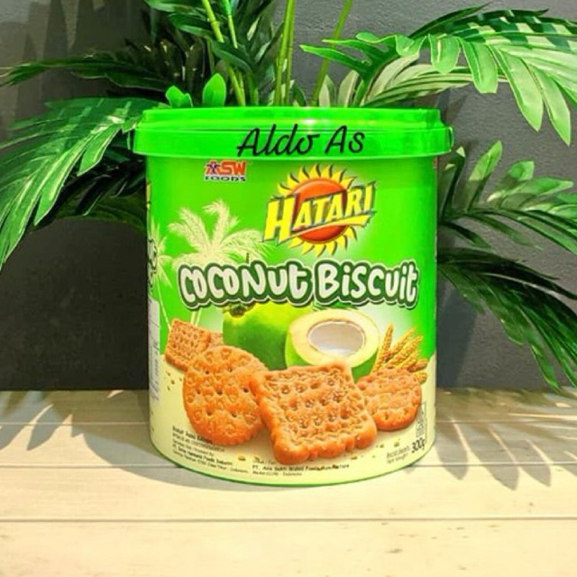 Hatari Coconut Biscuits - Biskuit Hatari Rasa Kelapa Berat 325 Gran