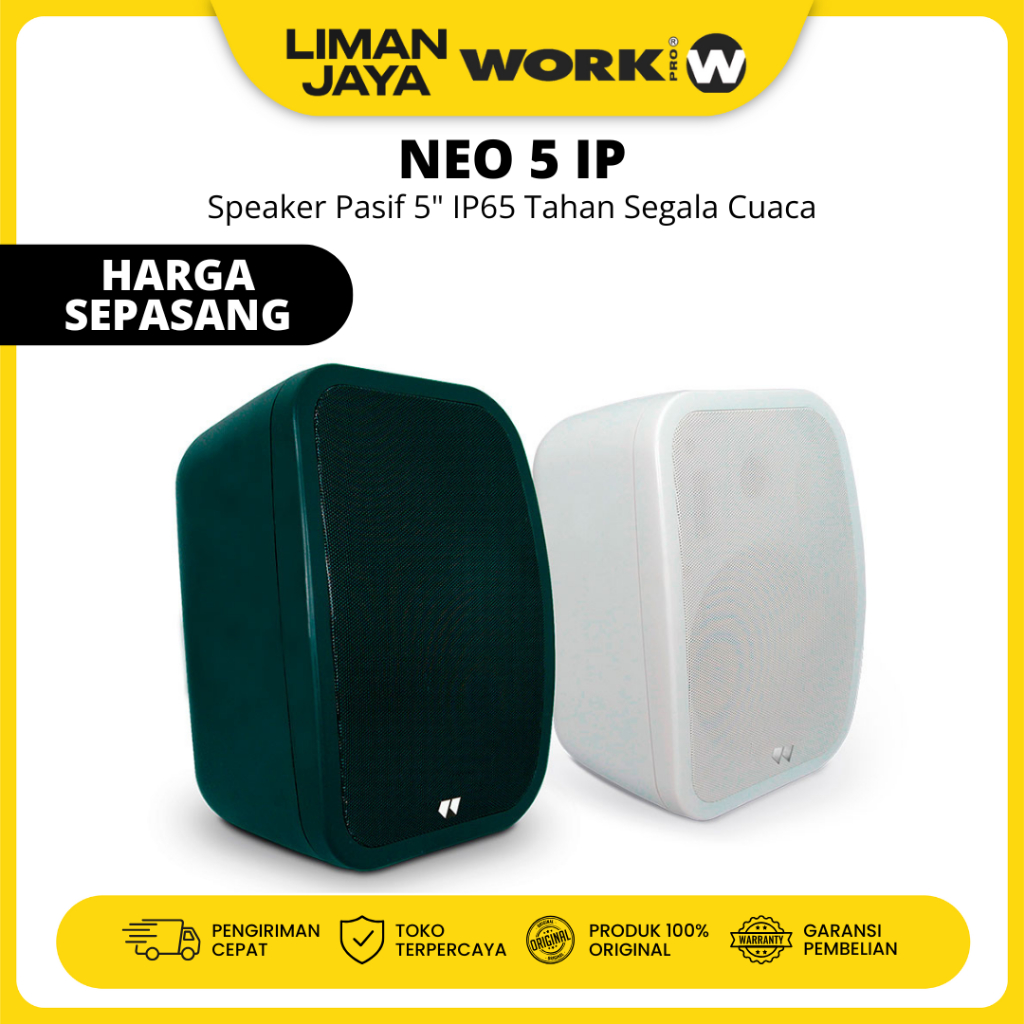 Work Pro NEO 5 IP NEO5 IP Passive Speaker Pasif 5" Tahan Air Cuaca Waterproof IP65