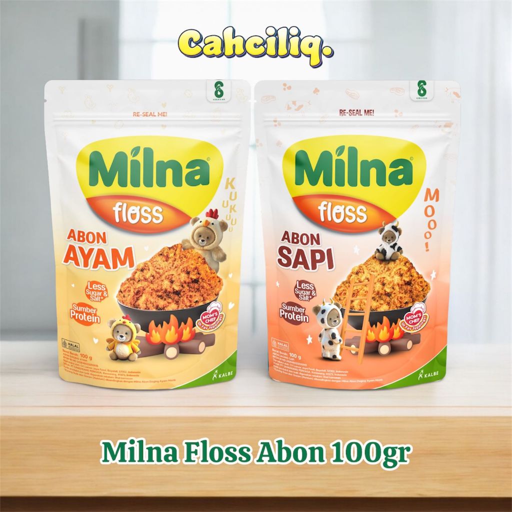 MILNA Floss - Milna Abon Daging Sapi & Daging Ayam - Abon Bayi