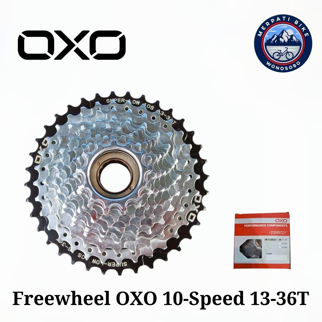 Freewheel 10sp OXO Megarange 13-36T Drat Ulir Gear Belakang 10 speed