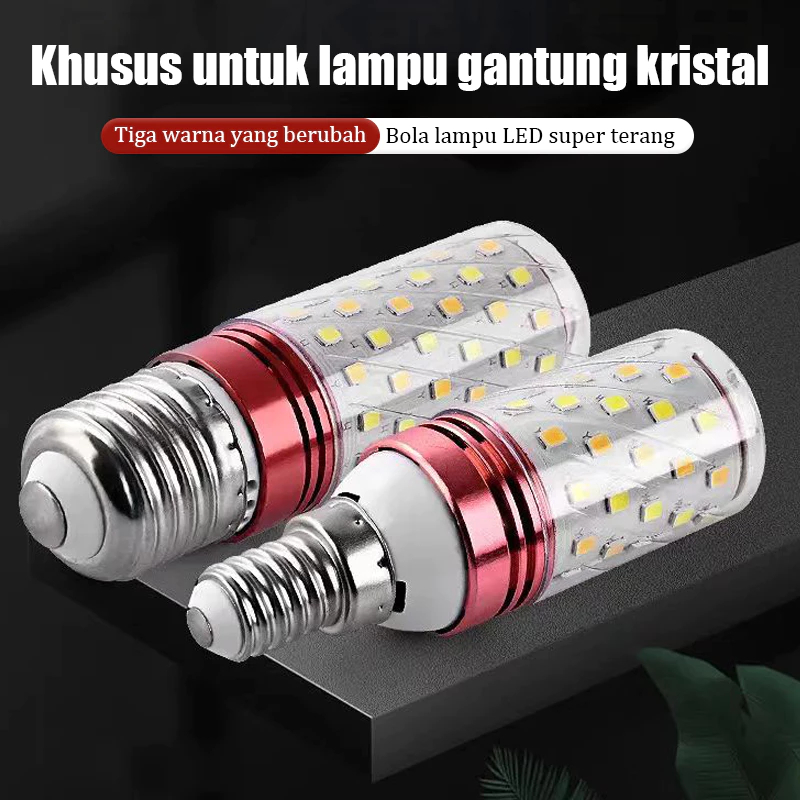 Lampu LED 12W E27 3 Warna – Putih / Warm White / Natural White – Hemat Energi Tanpa Dimmer