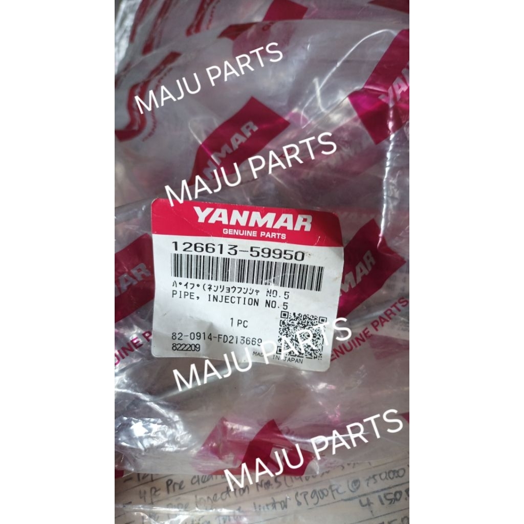 Pipe Injection / Pipa Solar No 5 Yanmar 126613-59950 6HYM