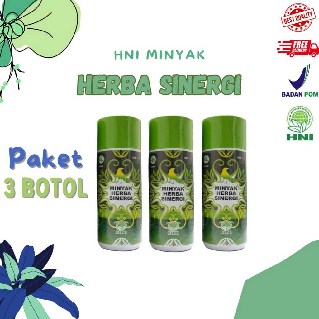 HNI Sinergi Minyak Herba 3 Botol Nyeri Sendi