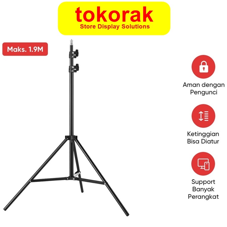 TRIPOD LASER LEVEL LEVELING HILDA STAND MULTIFUNGSI 1.9M DUDUKAN LASER HILDA