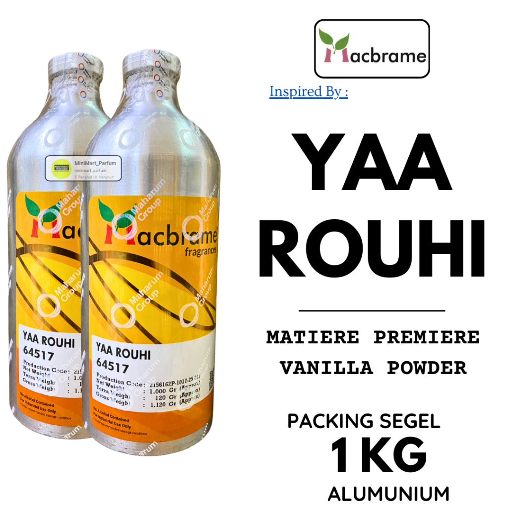 YAA ROUHI 1 KG SEGEL ALUMUNIUM Bibit Parfum MACBRAME Va Powder