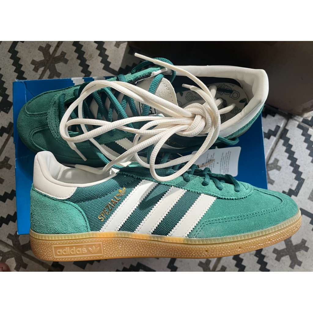 adidas spezial white green