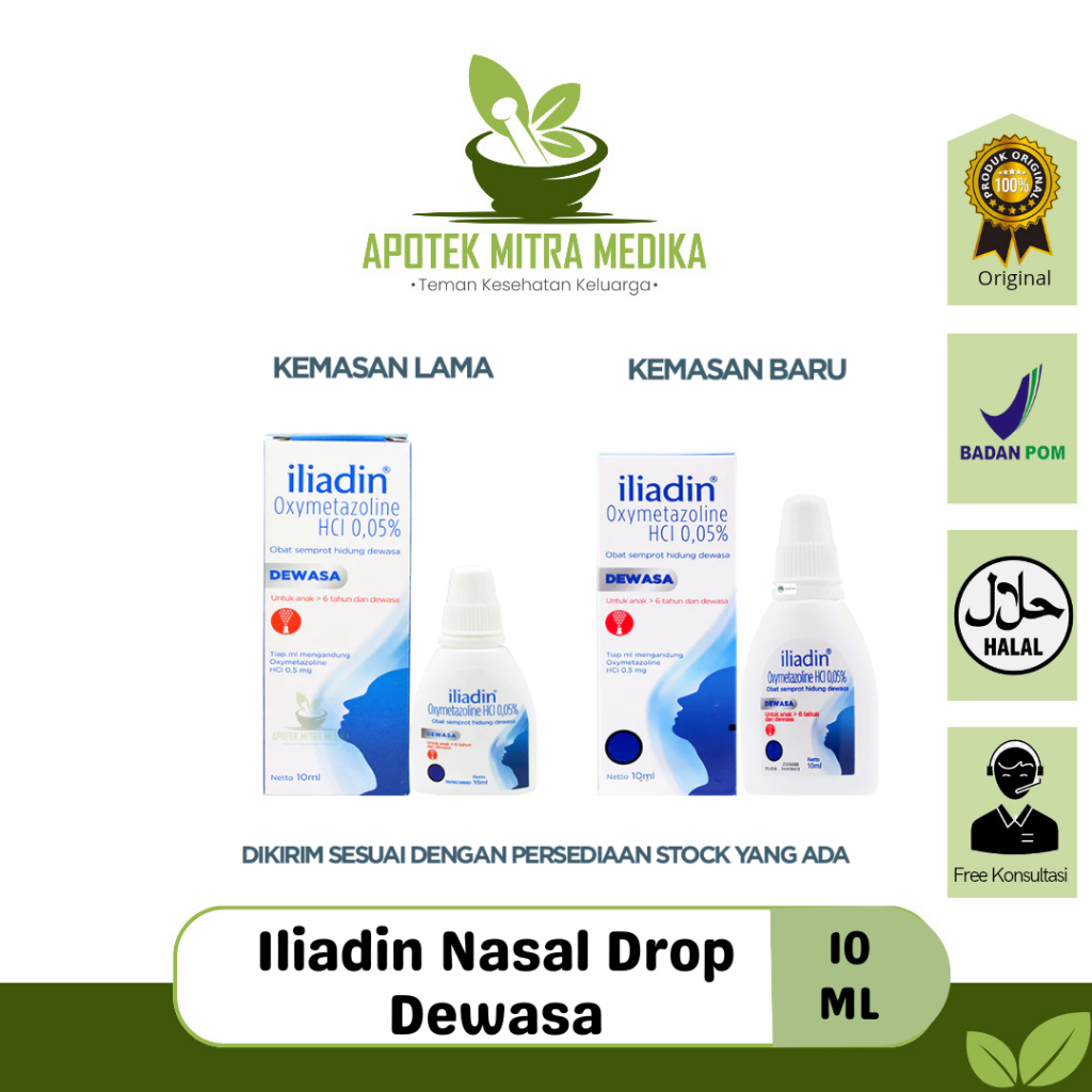 Iliadin Nasal Spray 10 mL - Obat Semprot Hidung Tersumbat