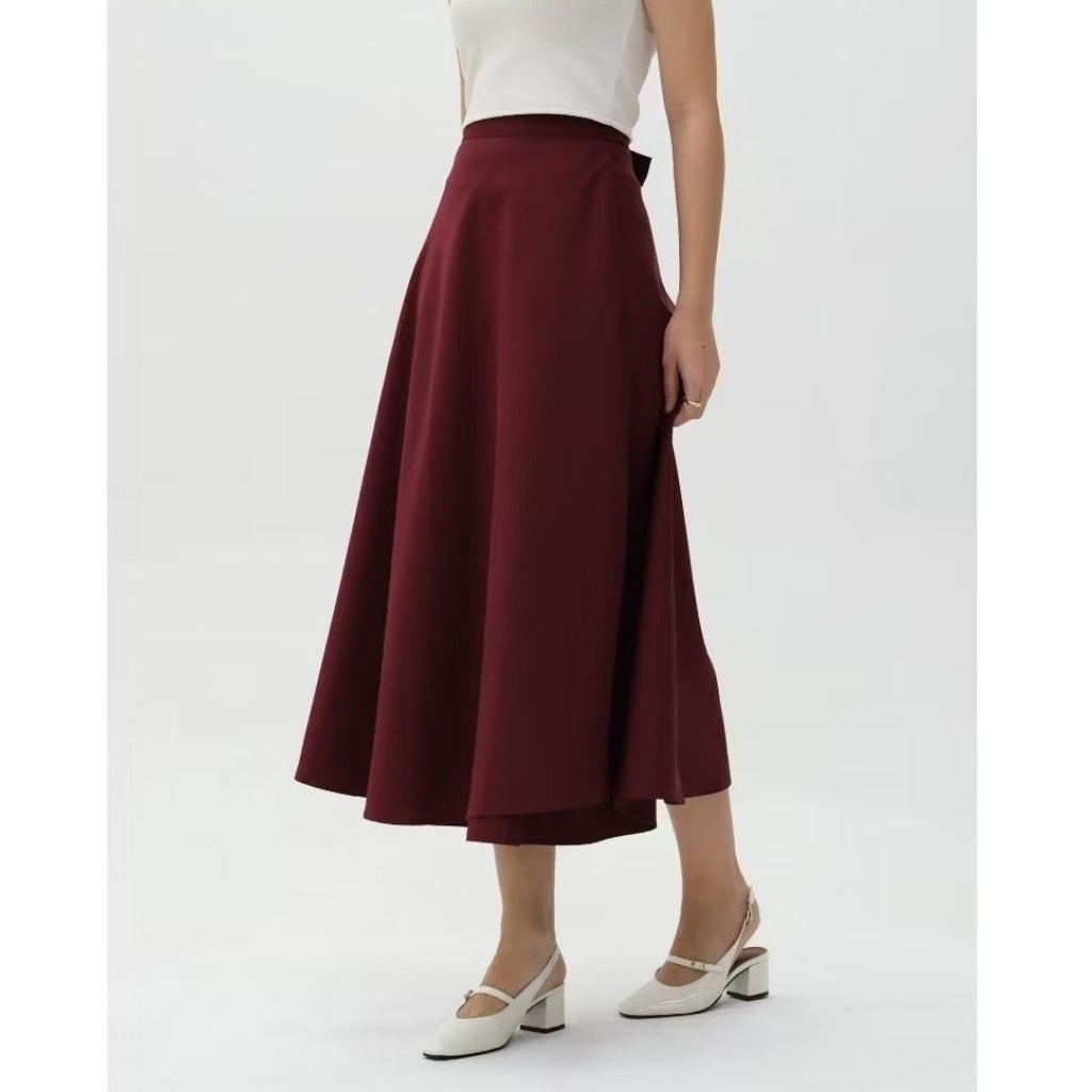 Himari Skirt Hulm warna Maroon
