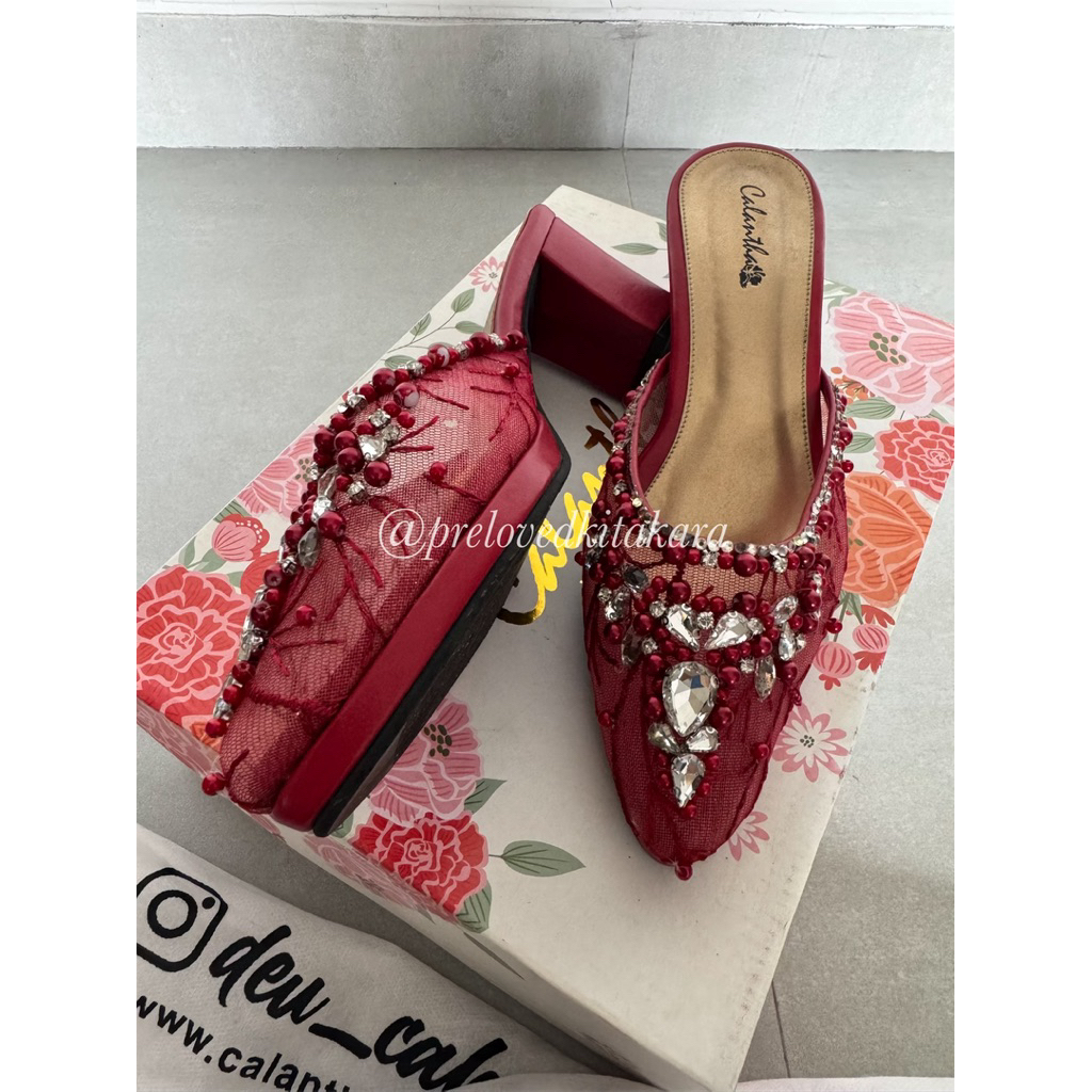 Preloved Wedding Shoes - Red