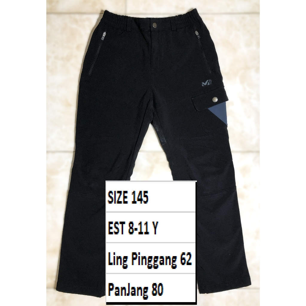 MILLET - Celana Outdoor Waterproof Tebal Anak-Remaja Premium Second Preloved