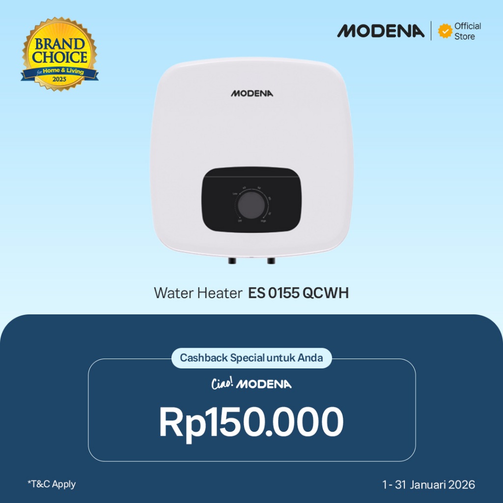 MODENA ELECTRIC STORAGE WATER HEATER 15L – ES 0155 QCWH