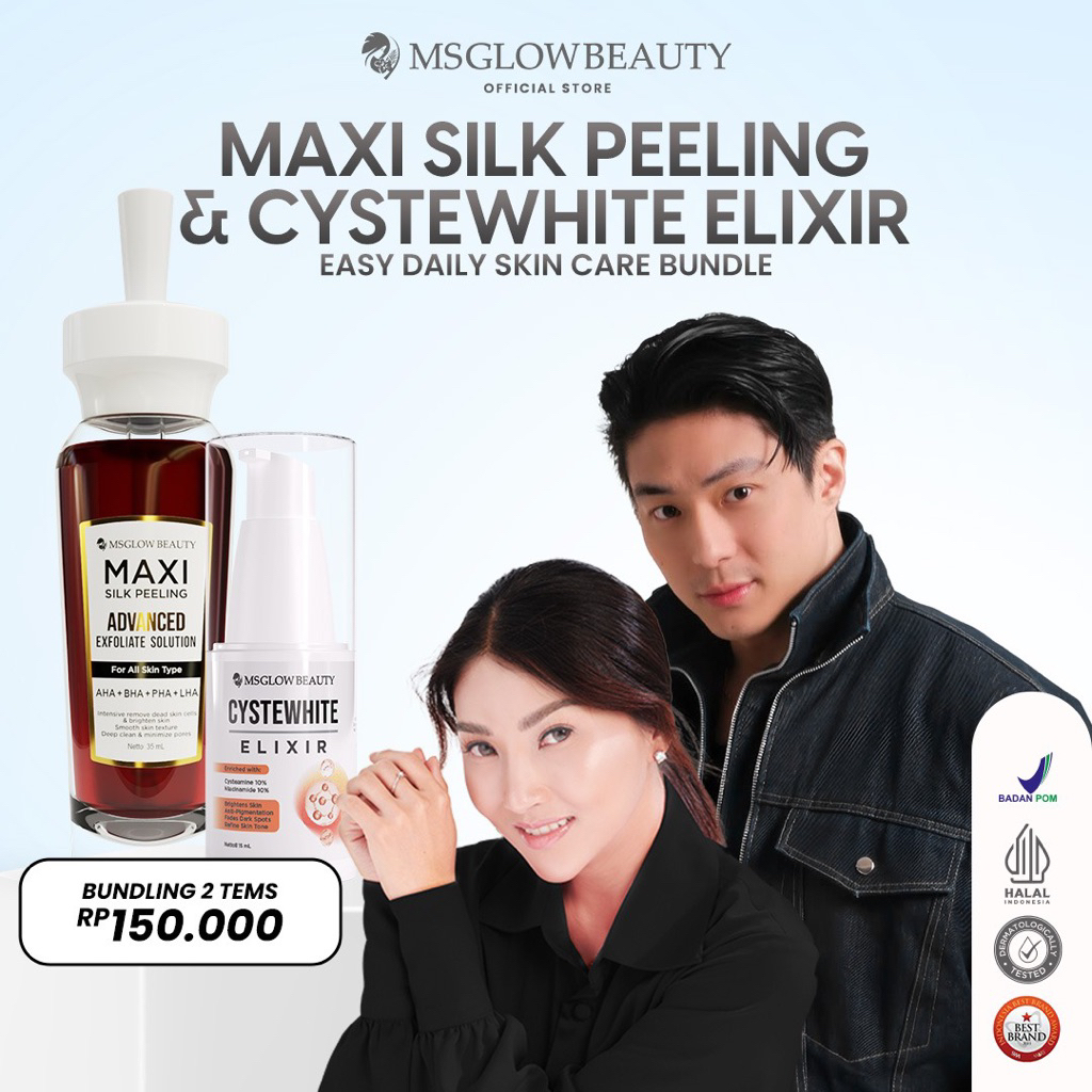 MS GLOW SERUM EKSFOLIASI FREE CYSTEWHITE