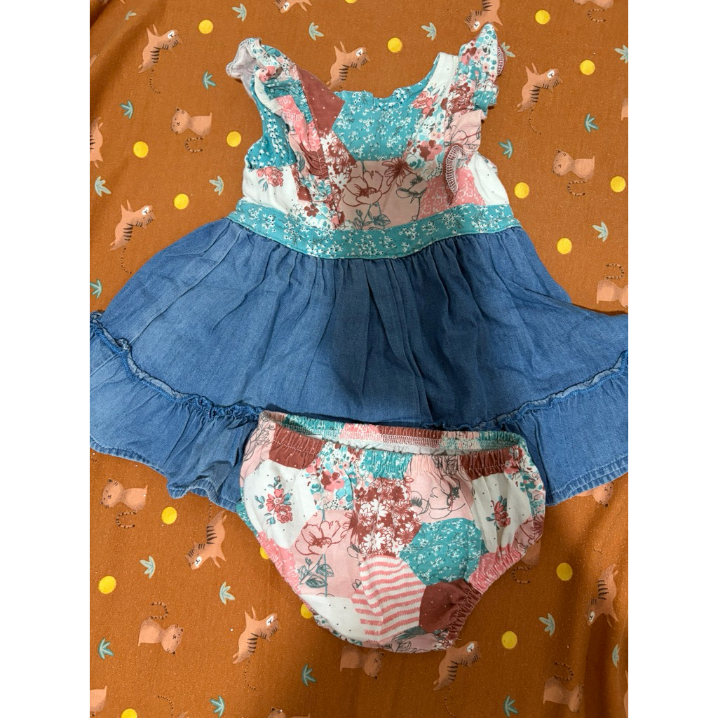 Dress bayi set mothercare 1-3 bulan Preloved