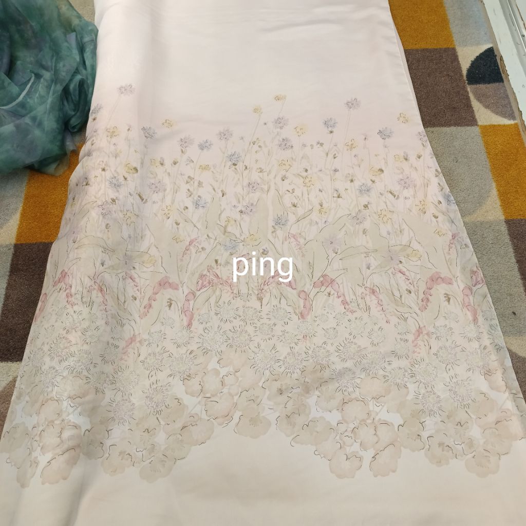 kain ORGANZA PRINT || harga per setengah mtr