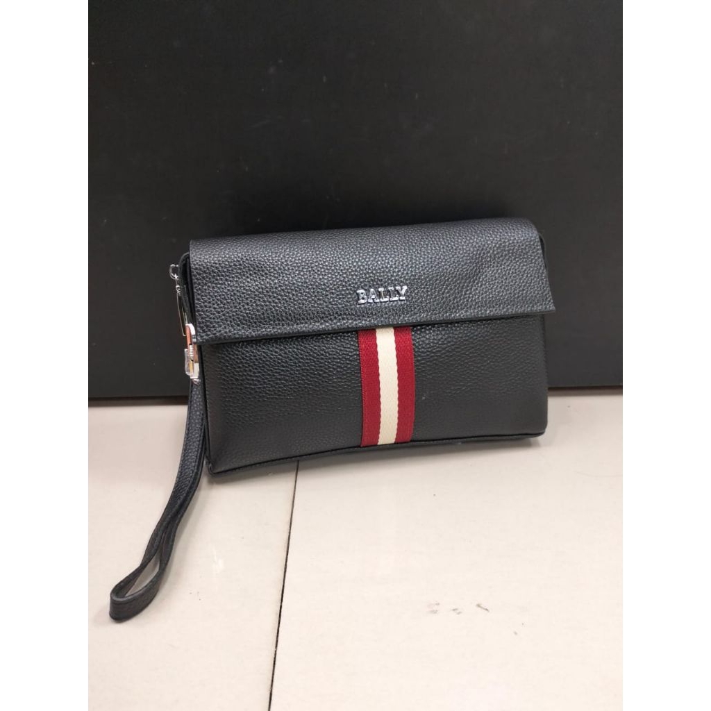 Handbag clutch pria bally kulit asli tas tangan import