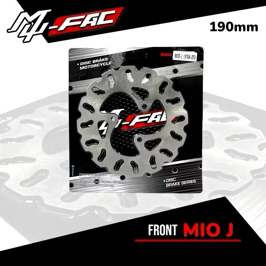 DISC PIRINGAN MUFAC IMPORT CAKRAM DEPAN YAMAHA MIO 200MM & MIO J 190MM STANDAR MODEL GERIGI POLOS