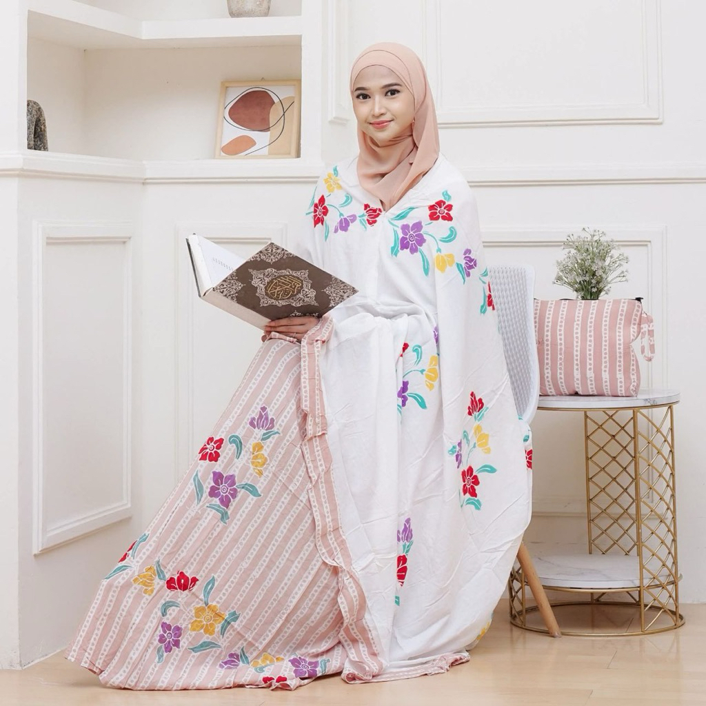 Mukenah dewasa bahan Santung samitex - mukenah adem - mukenah dewasa