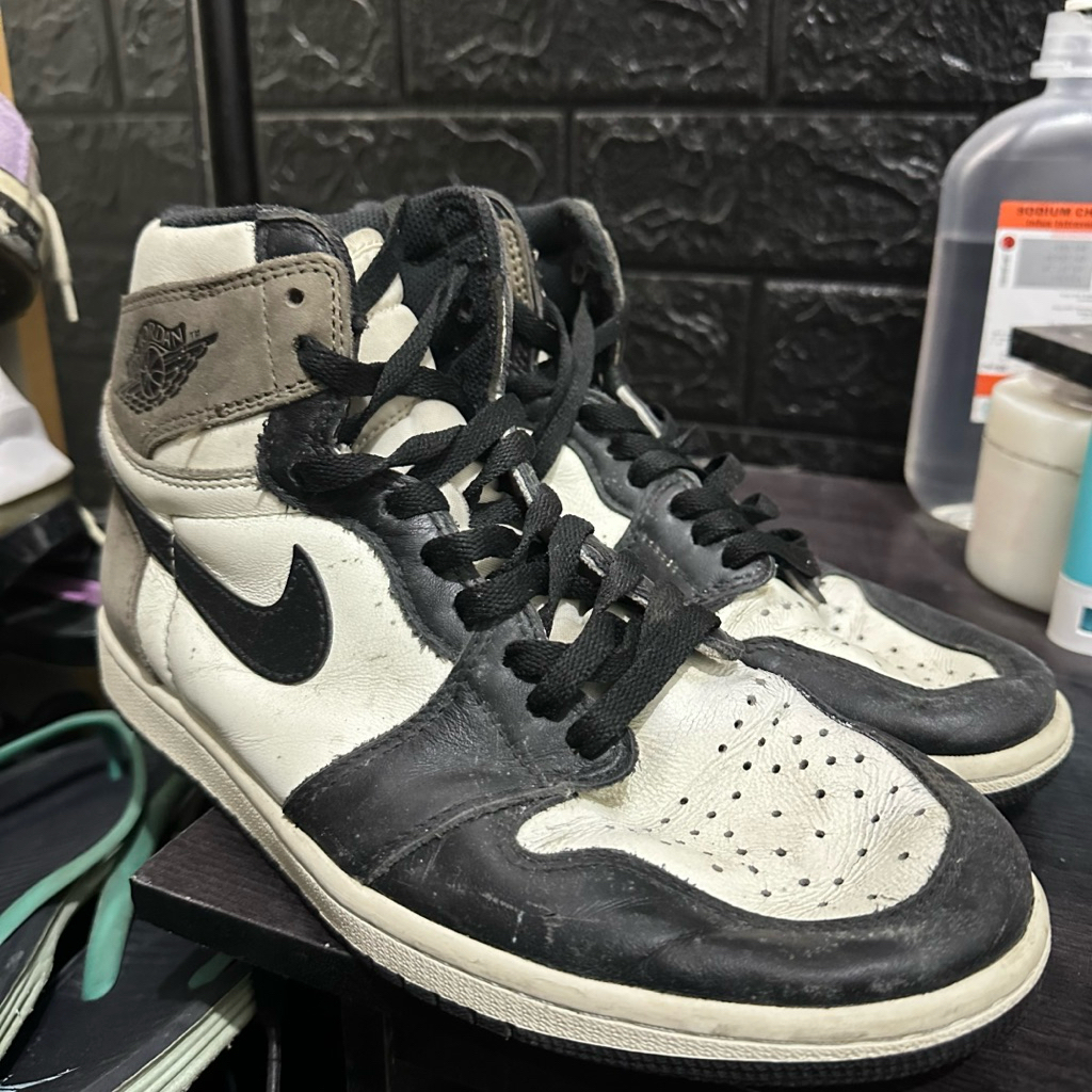 preloved sepatu nike air jordan high retro 1 cokelat