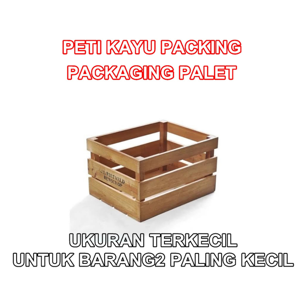 Peti Kayu / Packaging Palet Bahan Bekas Ukuran terkecil
