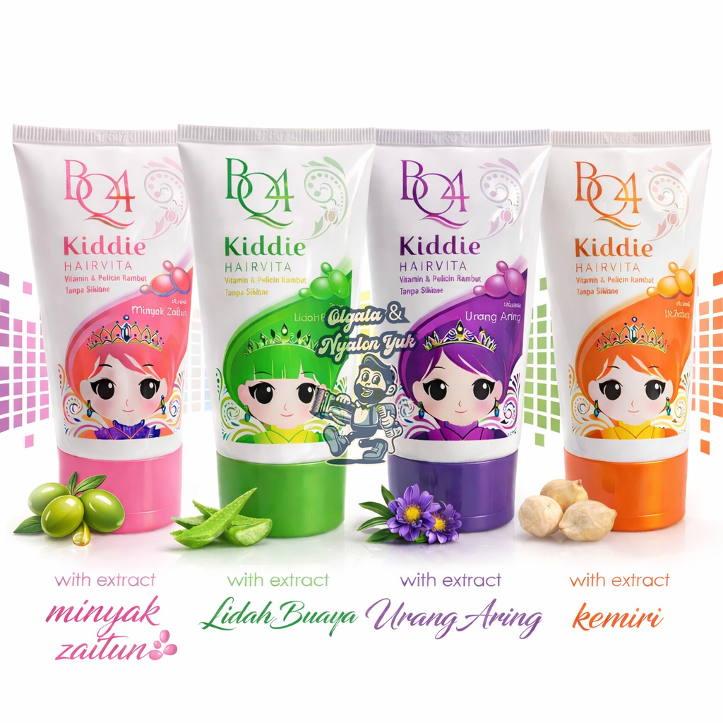 Vitamin Rambut Anak BQ4 Kiddie Hairvita 50ml