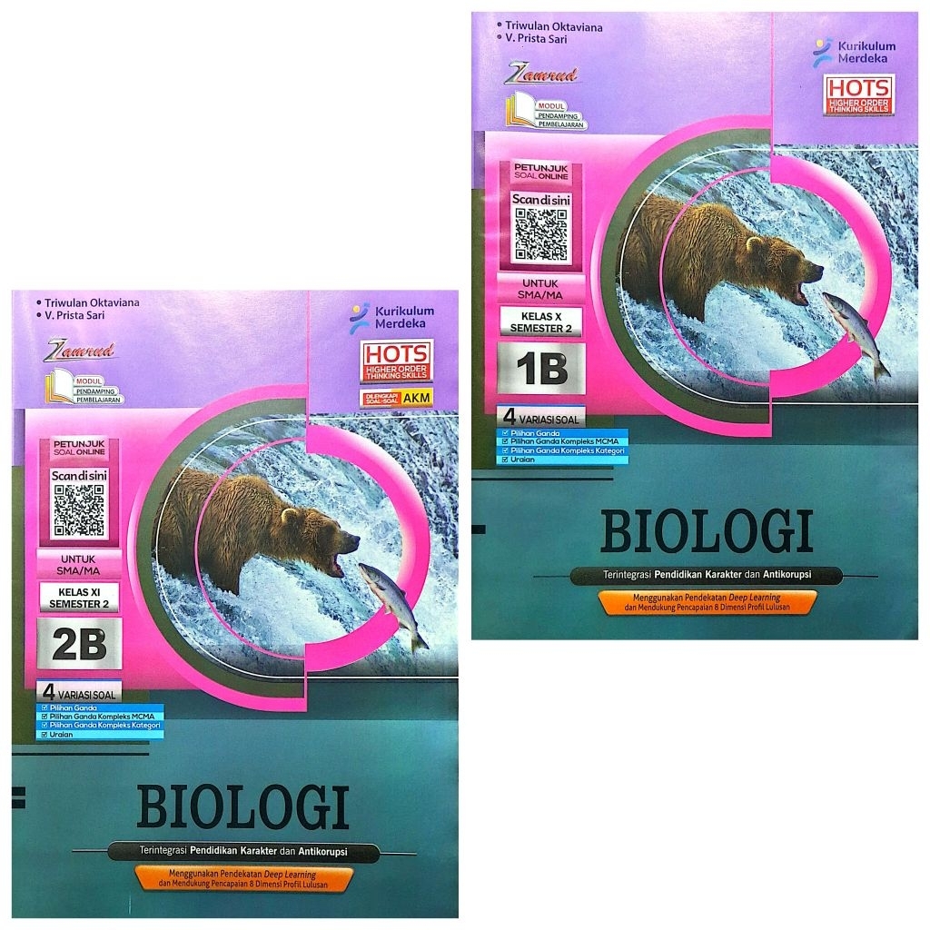 BUKU LKS ZAMRUD SMA MA IPA BIOLOGI KELAS 10 11 KURIKULUM MERDEKA SEMESTER 2 GENAP TA 2025-2026 | ZAM