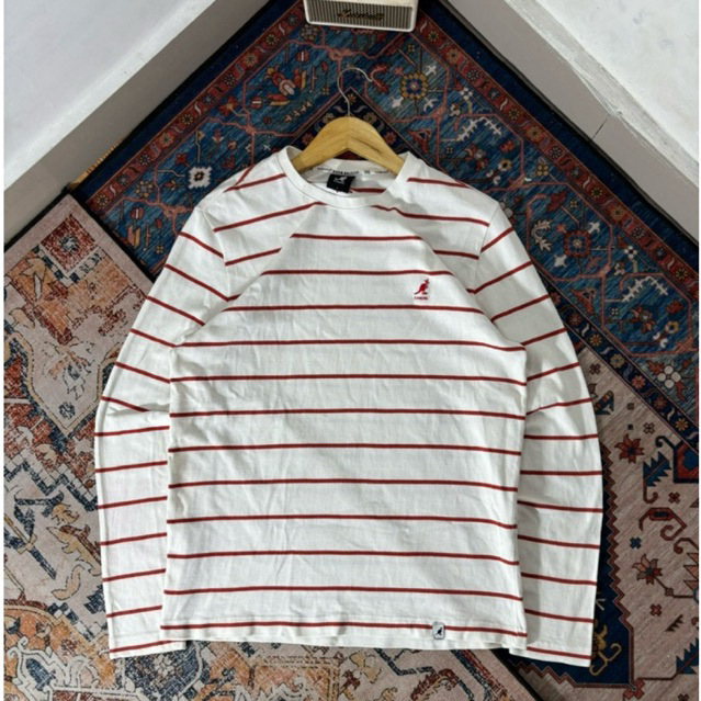 Kaos Longsleeve Kangol Stripe Second