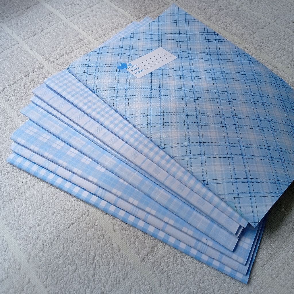 SAMPUL BUKU AESTHETIC | SAMPUL BUKU WARNA BIRU | SAMPUL BUKU KOREAN STYLE | SAMPUL BUKU CANTIK | SAM