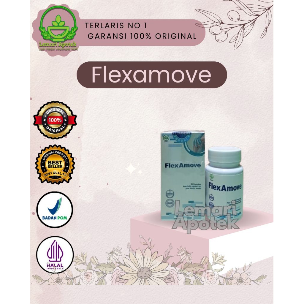 Flexamove Original Asli Obat Herbal Nyeri Sendi Tulang 100% Ampuh