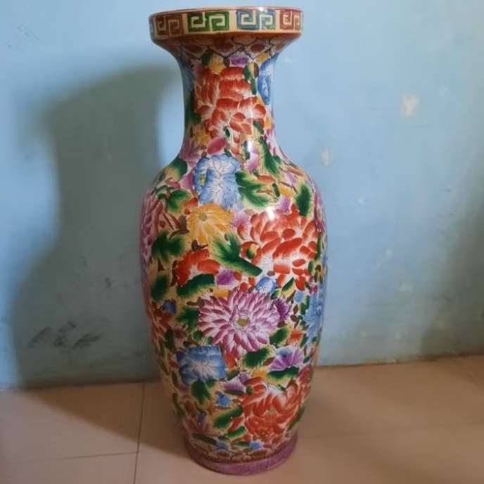 #guci bunga #vas keramik #vintage lama #koleksi #pajangan hiasan #lawasan