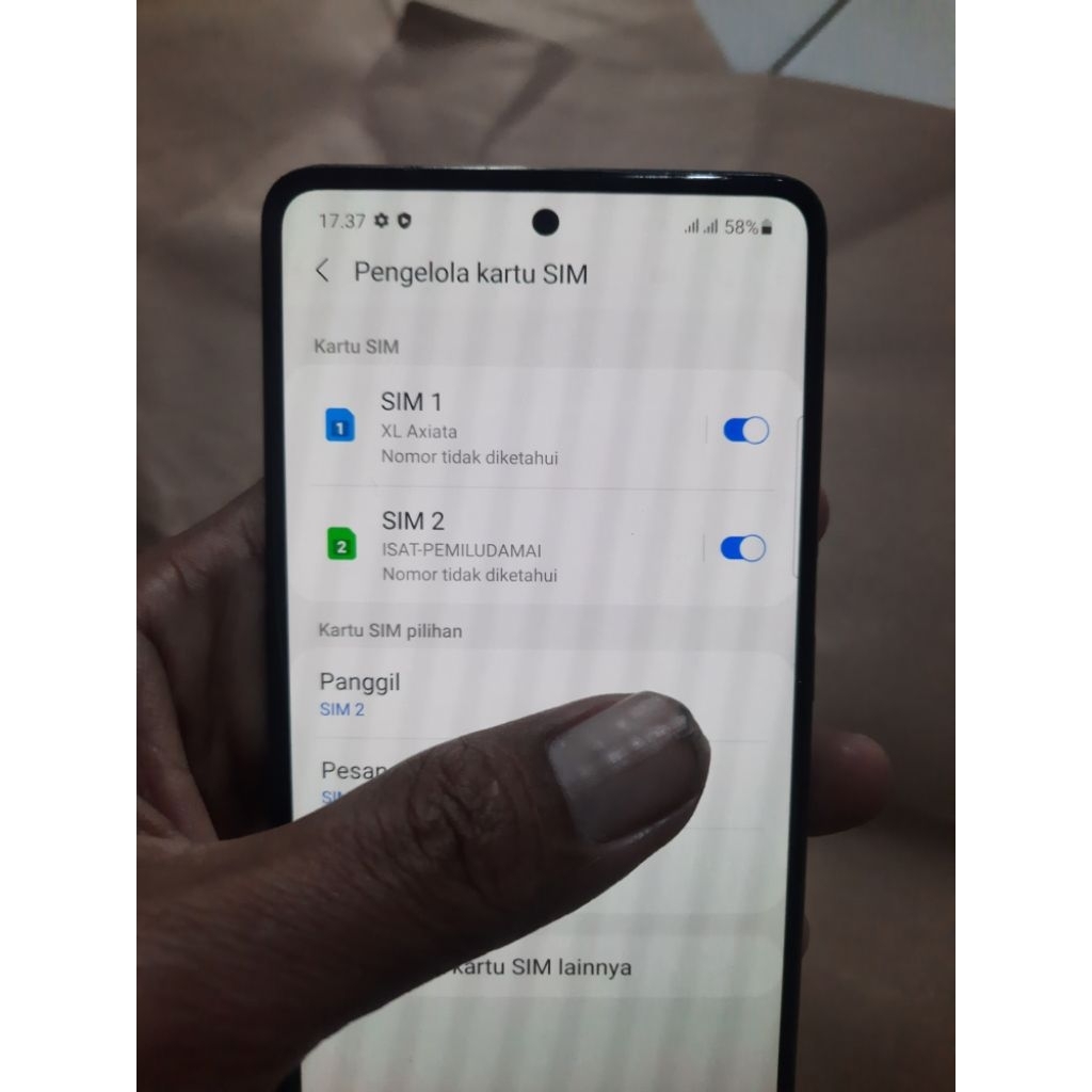 Mesin samsung A51 minus sinyal