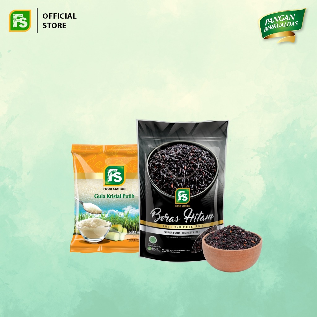 FS Gula Pasir Premium 1Kg + FS Beras Hitam 1 kg