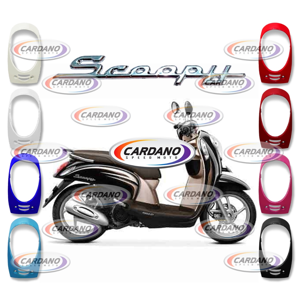 Cover Panel Depan Scoopy FI 2013-2016 Bahan ABS Tebal, Presisi Tanpa Perlu Modifikasi