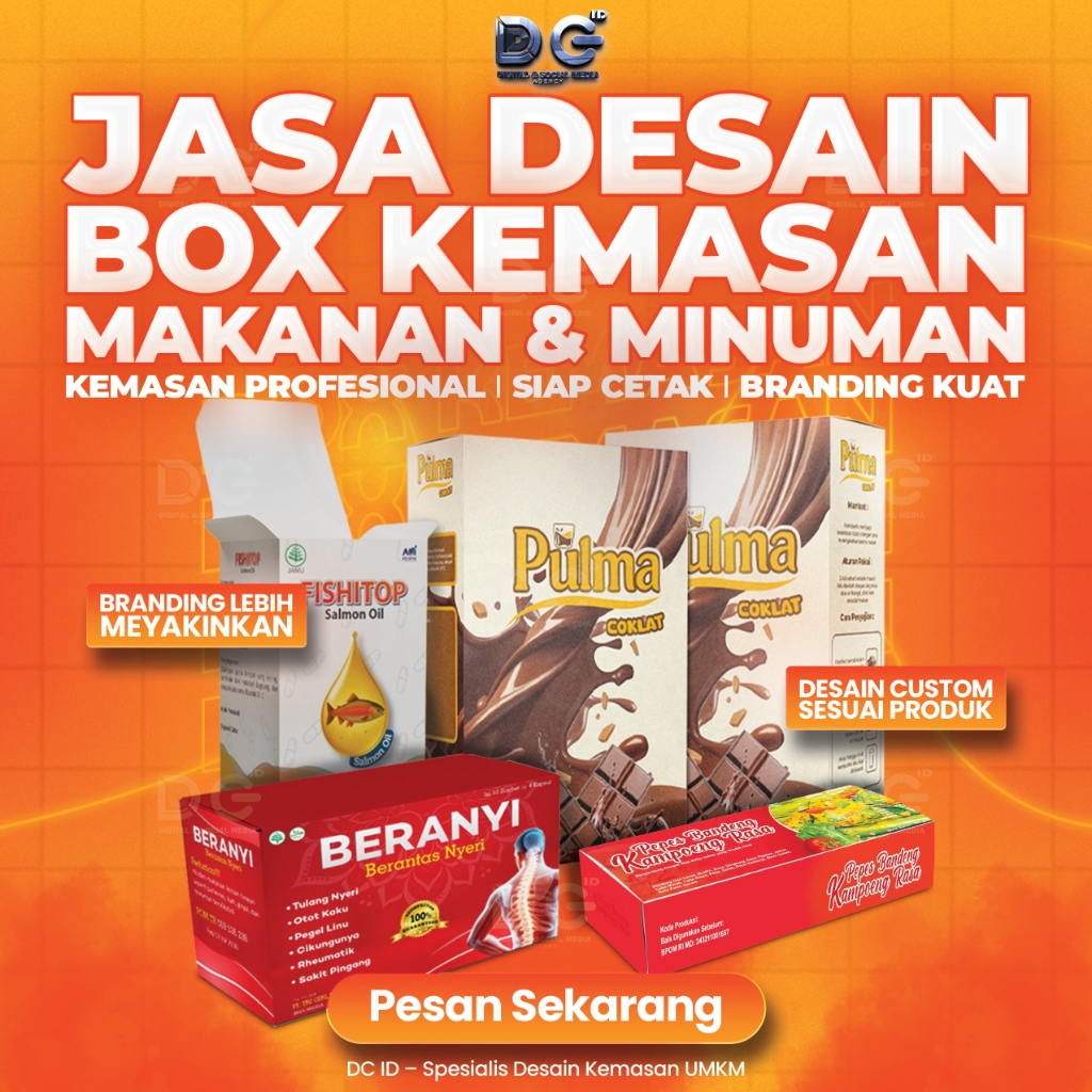 Jasa Desain Box Makanan & Minuman UMKM – Kemasan Profesional Siap Cetak