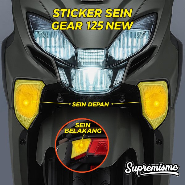 Stiker Lampu Sein Gear 125 New | Stiker Lampu Sein Gear 125 New | Stiker Pelindung Lampu Sein Gear 1