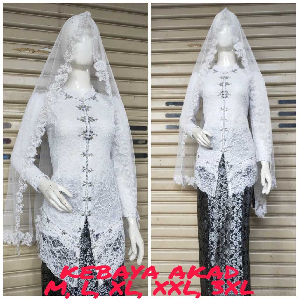 SET KEBAYA AKAD LIVIA PAYET SELENDANG/ TUNIK AKAD BUSUI/SONGKET LILIT/ BAJU AKAD TERBARU ELEGAN DAN 