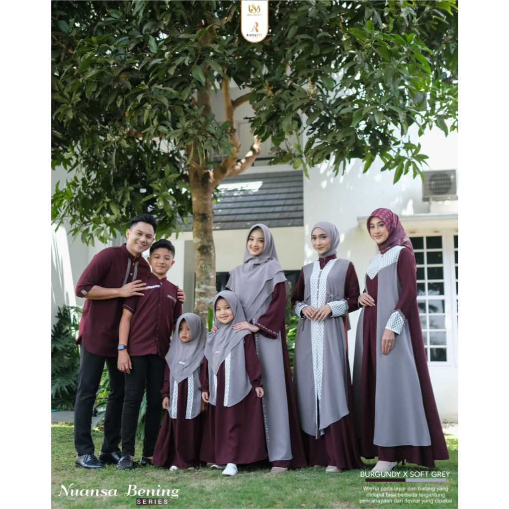 Sarimbit Nuansa Bening Warna Burgundy by Raisakey