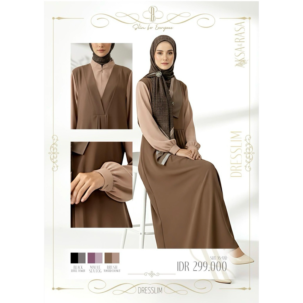 Rabbani - gamis muslim wanita DRESSLIM QYFARA