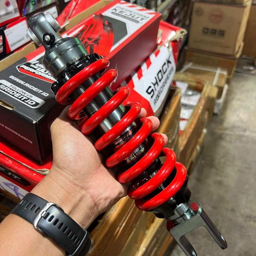 [NEW] shock monoshock cb150r/cbr150r rumah ride it 101 gp series ukuran 300mm original ride it 100%
