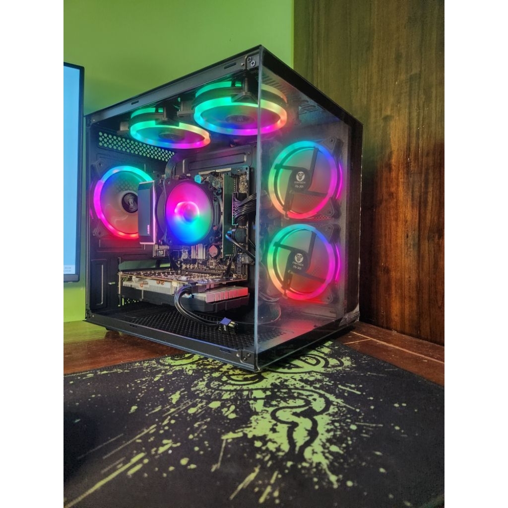 PC Gaming i3 9100f Ram 8gb ddr4 VGA GTX 1660 Super 6gb gddr6 Cpu intel core Nvidia murah gaming offi