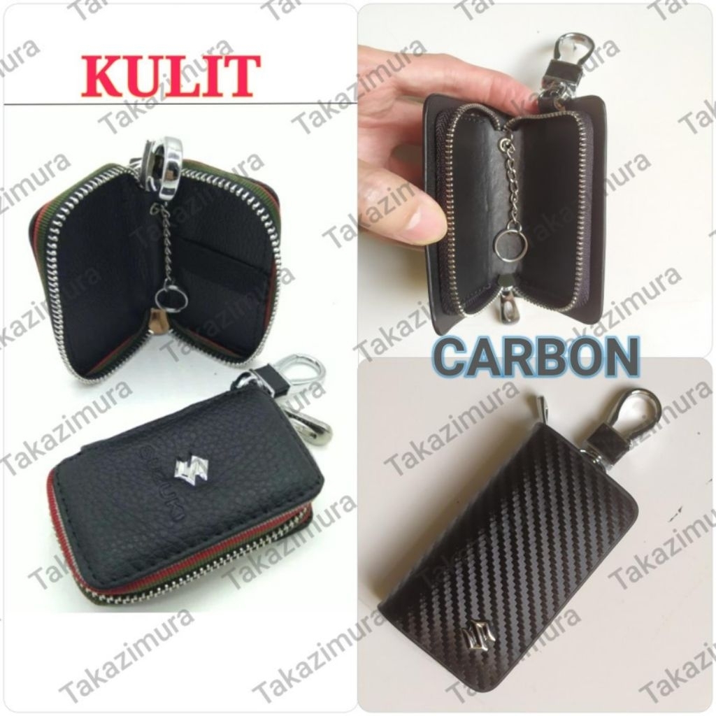 Dompet STNK kulit Gantungan Kunci Mobil Logo Suzuki Futura Scross