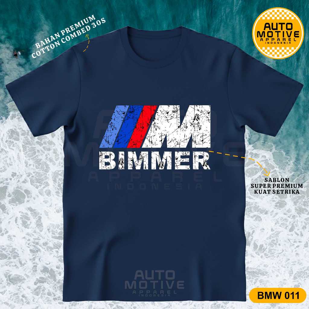 AUTOMOTIVE APPAREL Kaos BMW Tshirt baju mobil BMW Bimmer BMW011