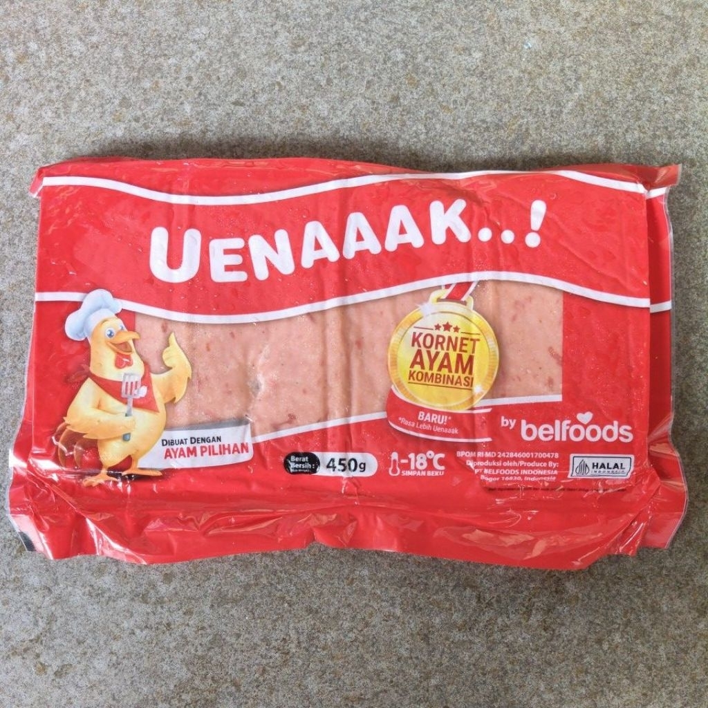 Belfood Uenaaak Kornet Ayam 450 gram