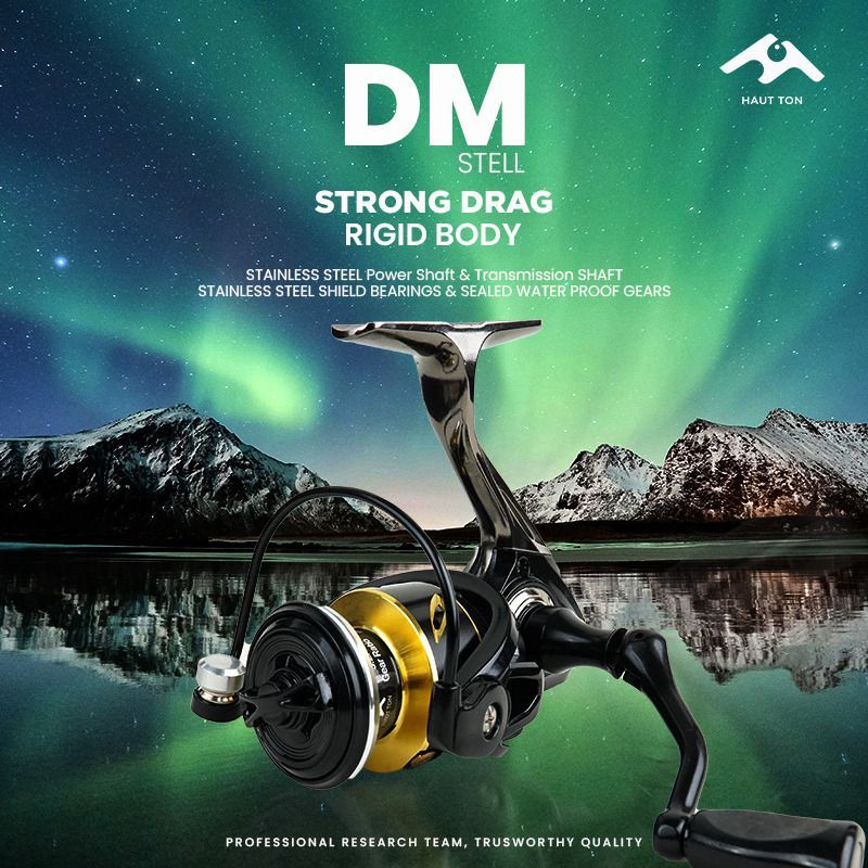 Reel Pancing HAUT TON DM STEEL Power Handle