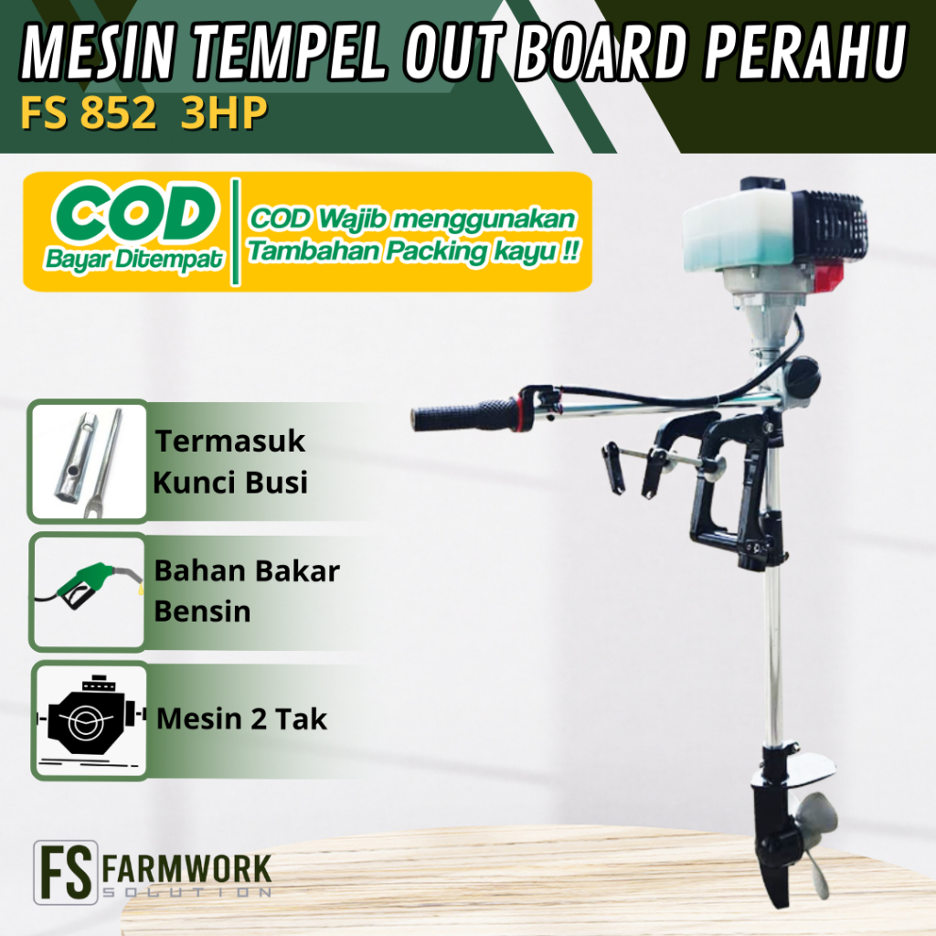 Mesin Tempel Perahu 2 Tak, Mesin Penggerak Outboard Perahu Speed Boat