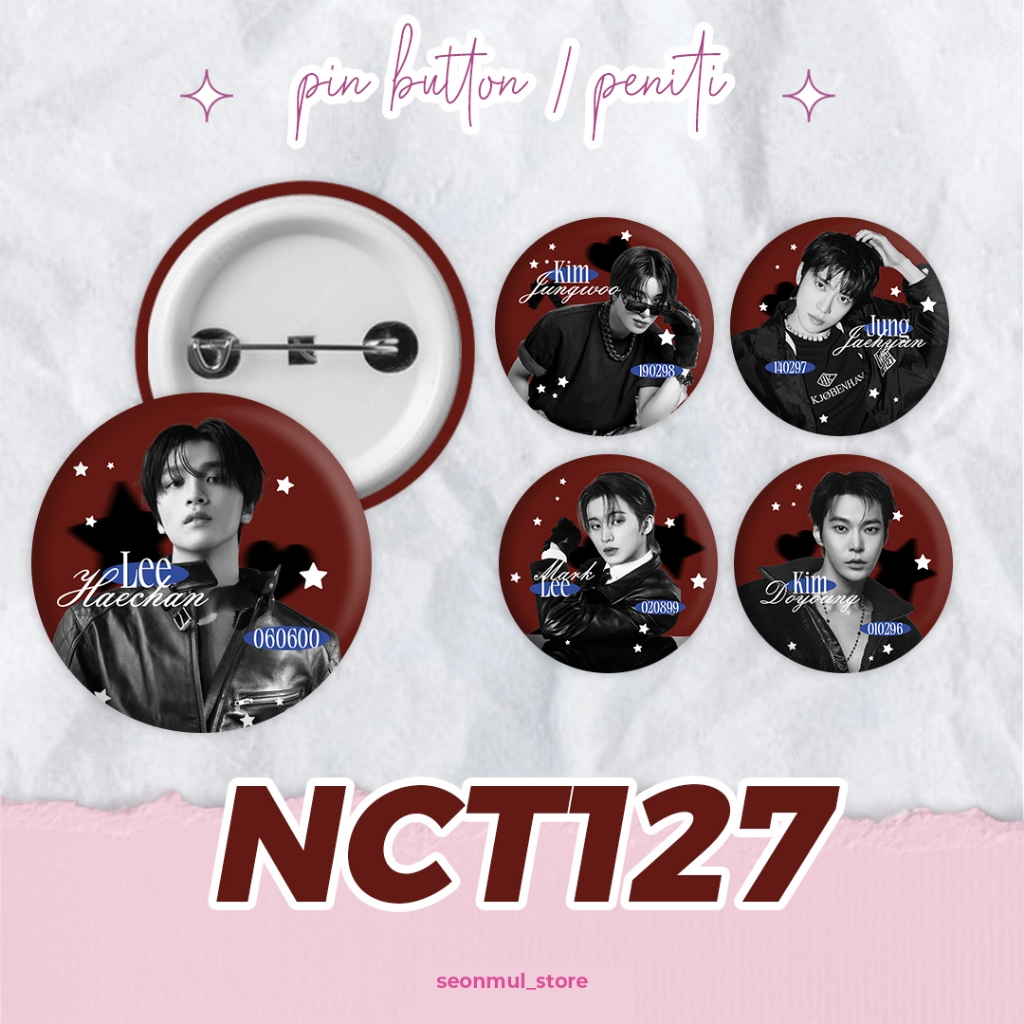 Pin NCT127 / Pin Button NCT / Pin KPOP / Bag Pin / Bros / NCT ILICIL PIN BUTTON
