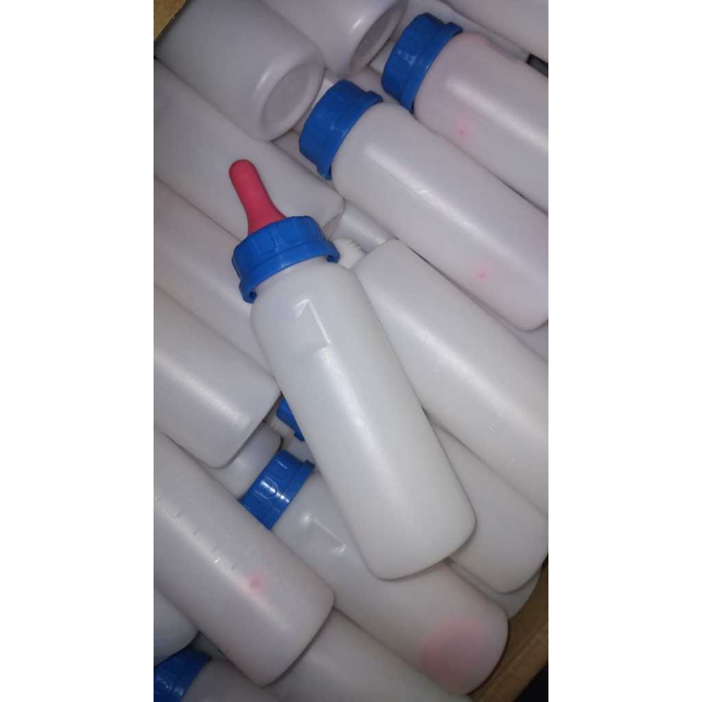 BOTOL SUSU HEWAN BOTOL DOT CEMPE UNTUK KAMBING,DOMBA, ANAK SAPI DAN ANJING (BOTOL DOT PINK)