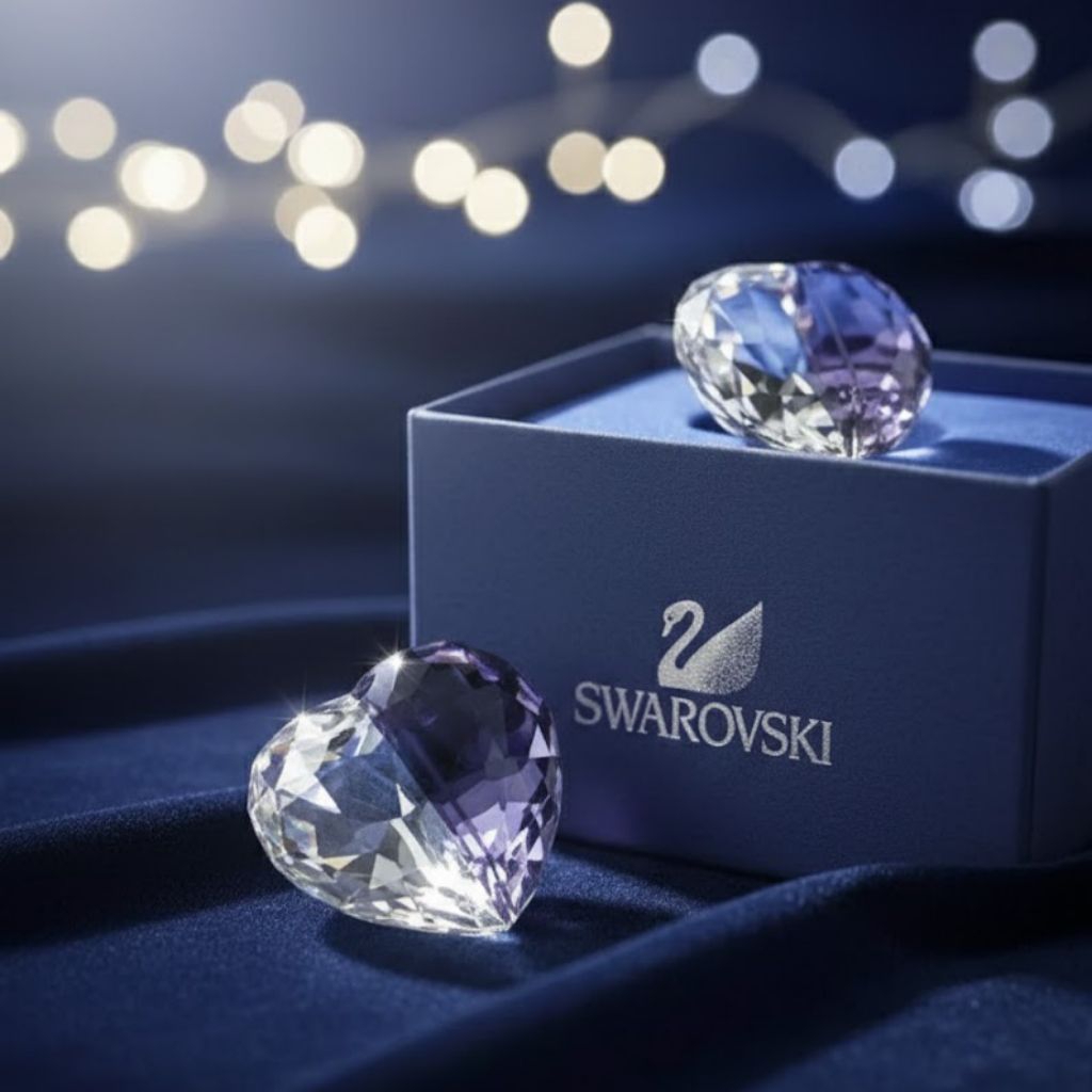 Swarovski Original Crystal Heart SCS 1996 Kristal Austria Asli Kolektor