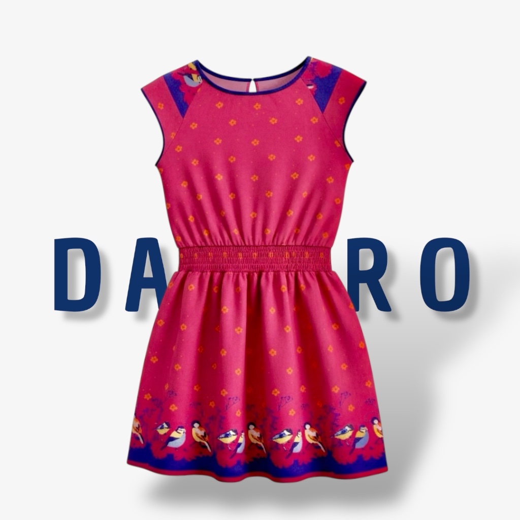 Dress Anak Perempuan Warna Pink JSP962