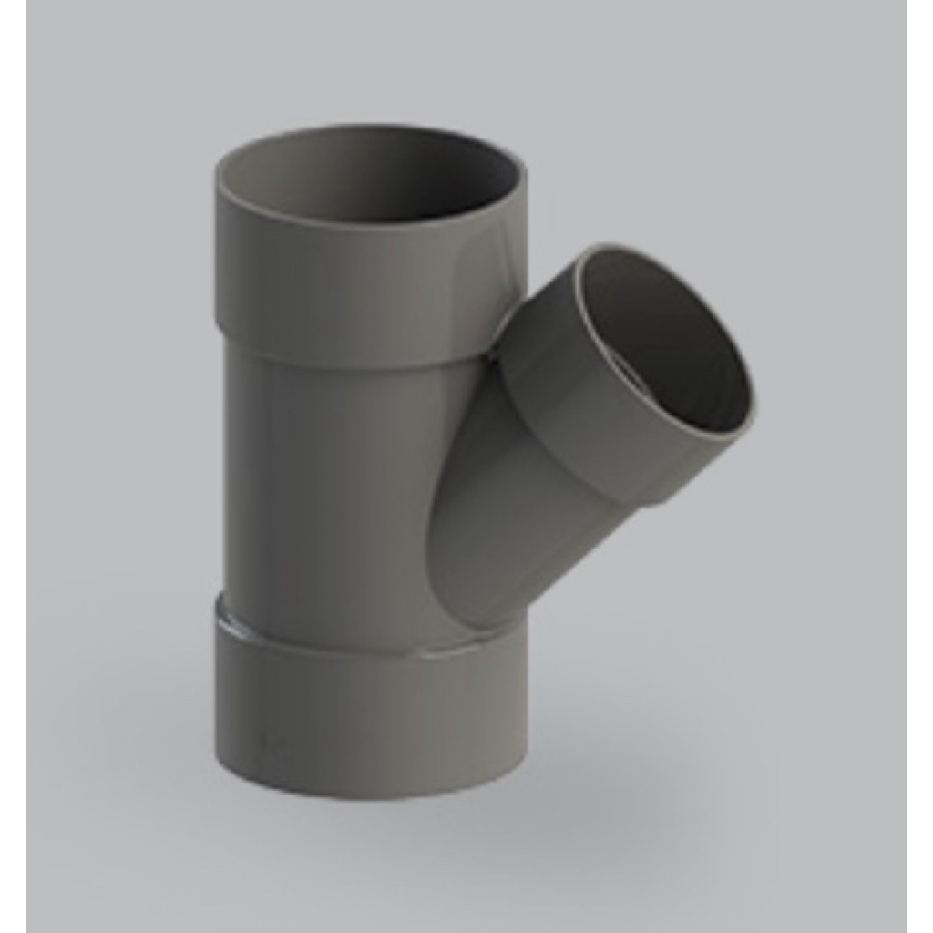 Sambungan Pralon PVC Tee-Y Rucika / Y-Branch PVC Rucika Type D-Y